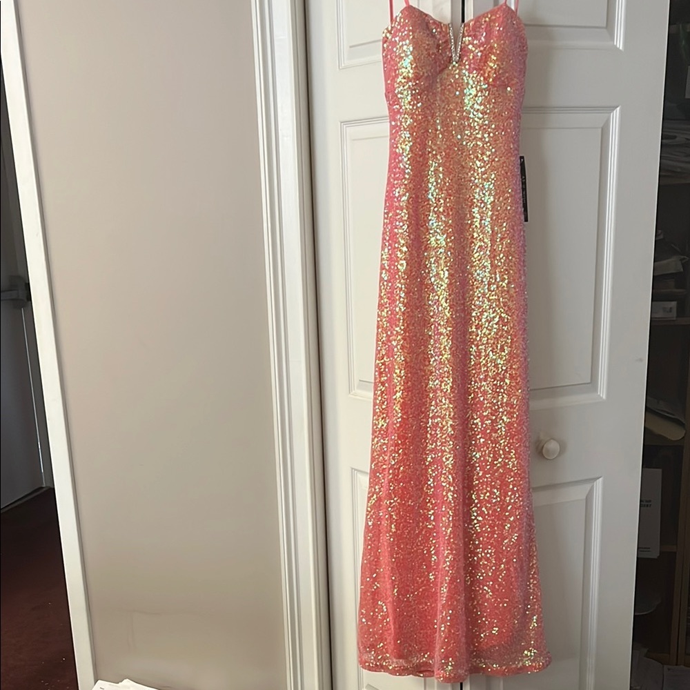 Sequin Pink Gown